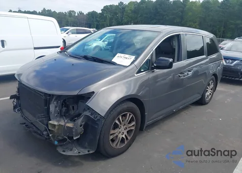 2013 Honda Odyssey Ex-L из США, поврежденный, VIN 5FNRL5H61DB008152